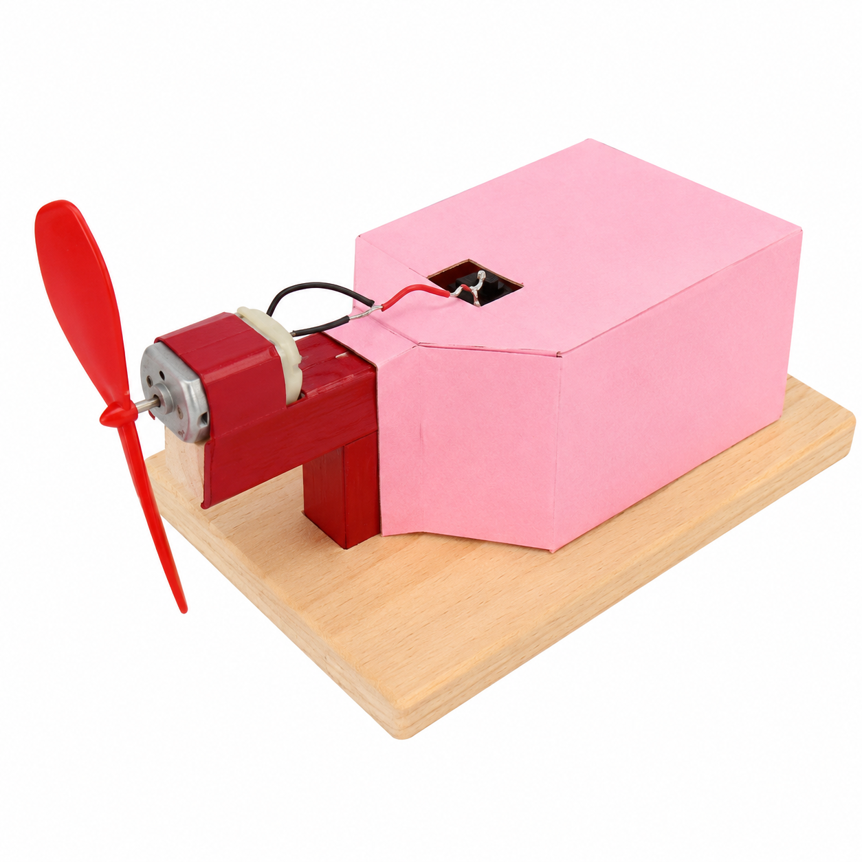 Top view of the air propelled vehicle