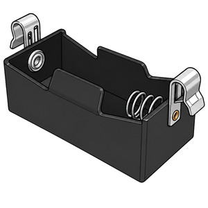 Replacement battery holder for a D size battery