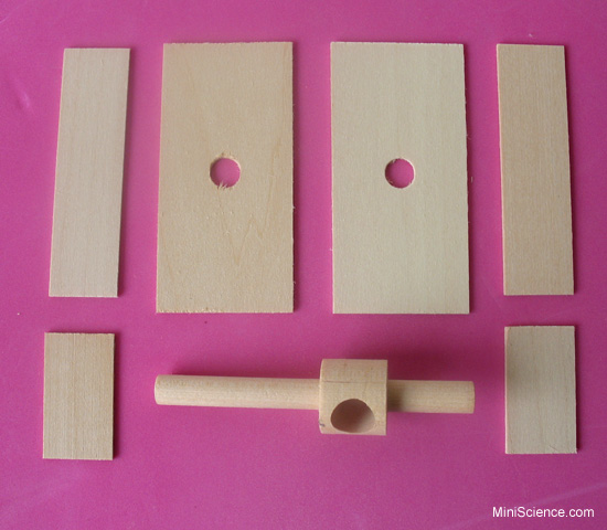 Wood parts for the generator