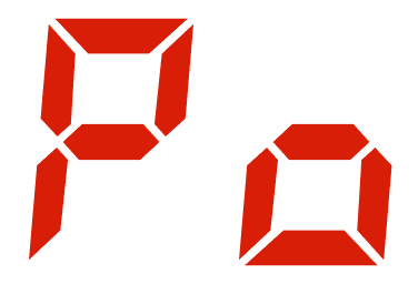 digital tube icon Po, power saving setting
