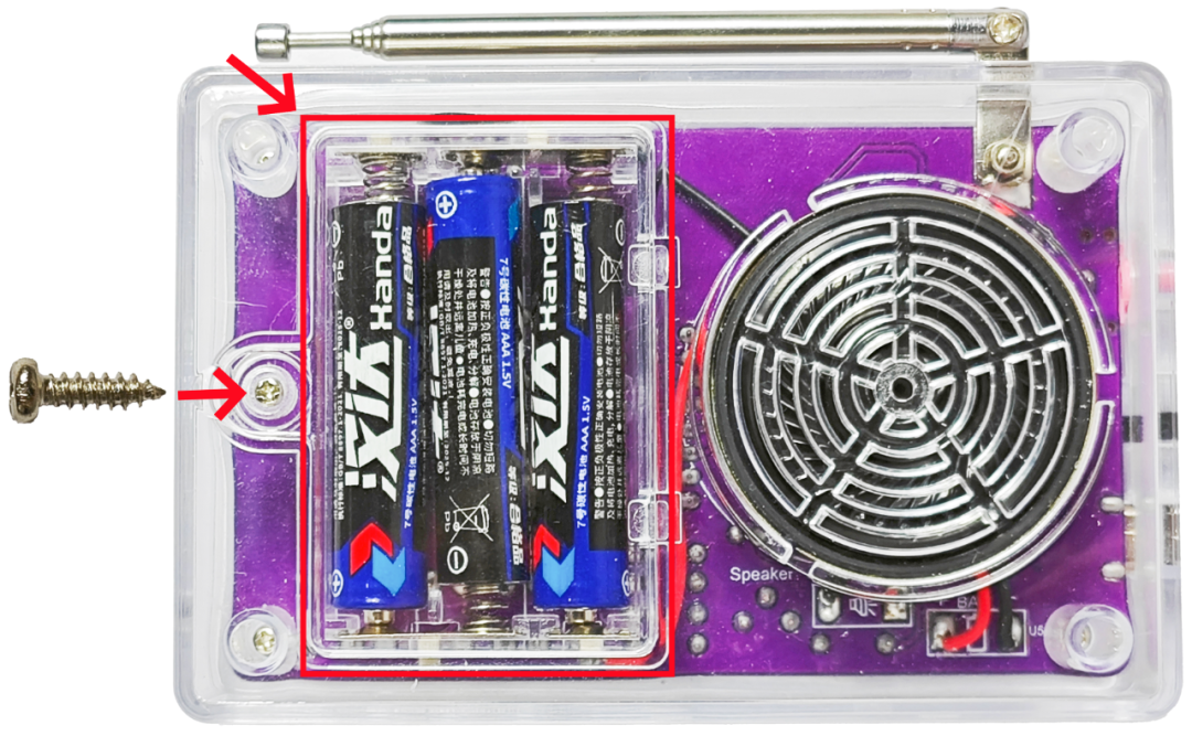 Installing the batteries and securing the battery cover
